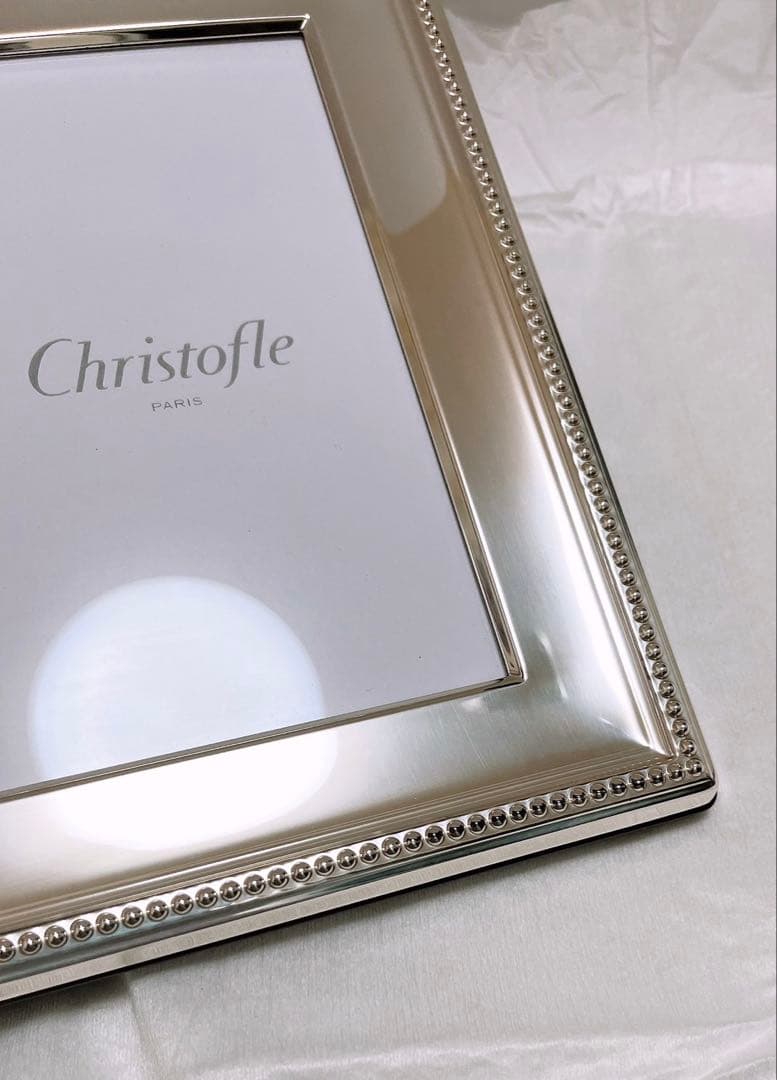 【未使用品】CHRISTOFLE クリストフル フォトフレーム パール
