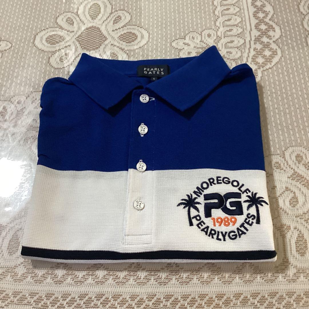 PEARLY GATES ゴルフウェア半袖ポロシャツ　ボーダー吸水速乾 6専用品