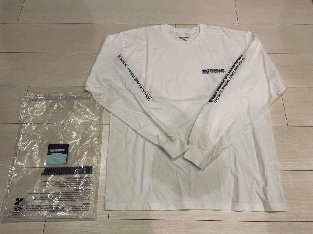 NEIGHBORHOOD ロングスリーブ Tシャツ M ホワイト　ほぼ新品