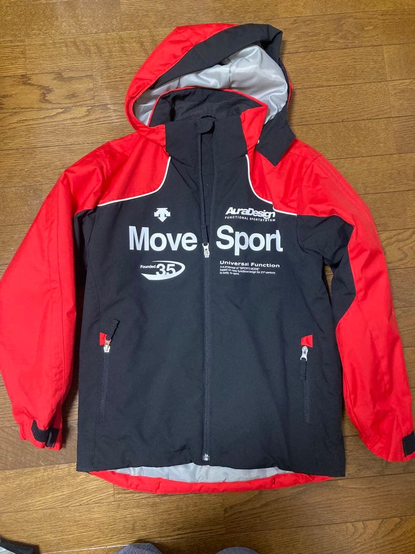 Move Sport 子ども用スキーウェア 黒/赤