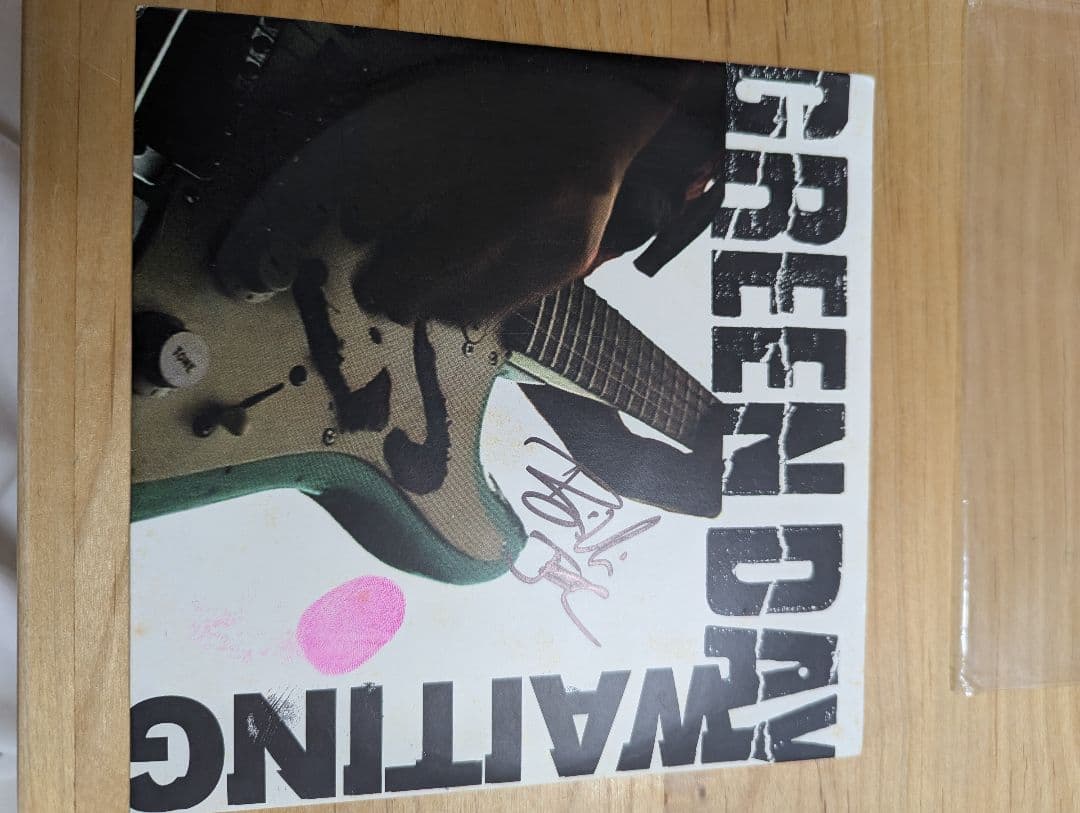 GREEN DAY　サイン、拇印入りレコード