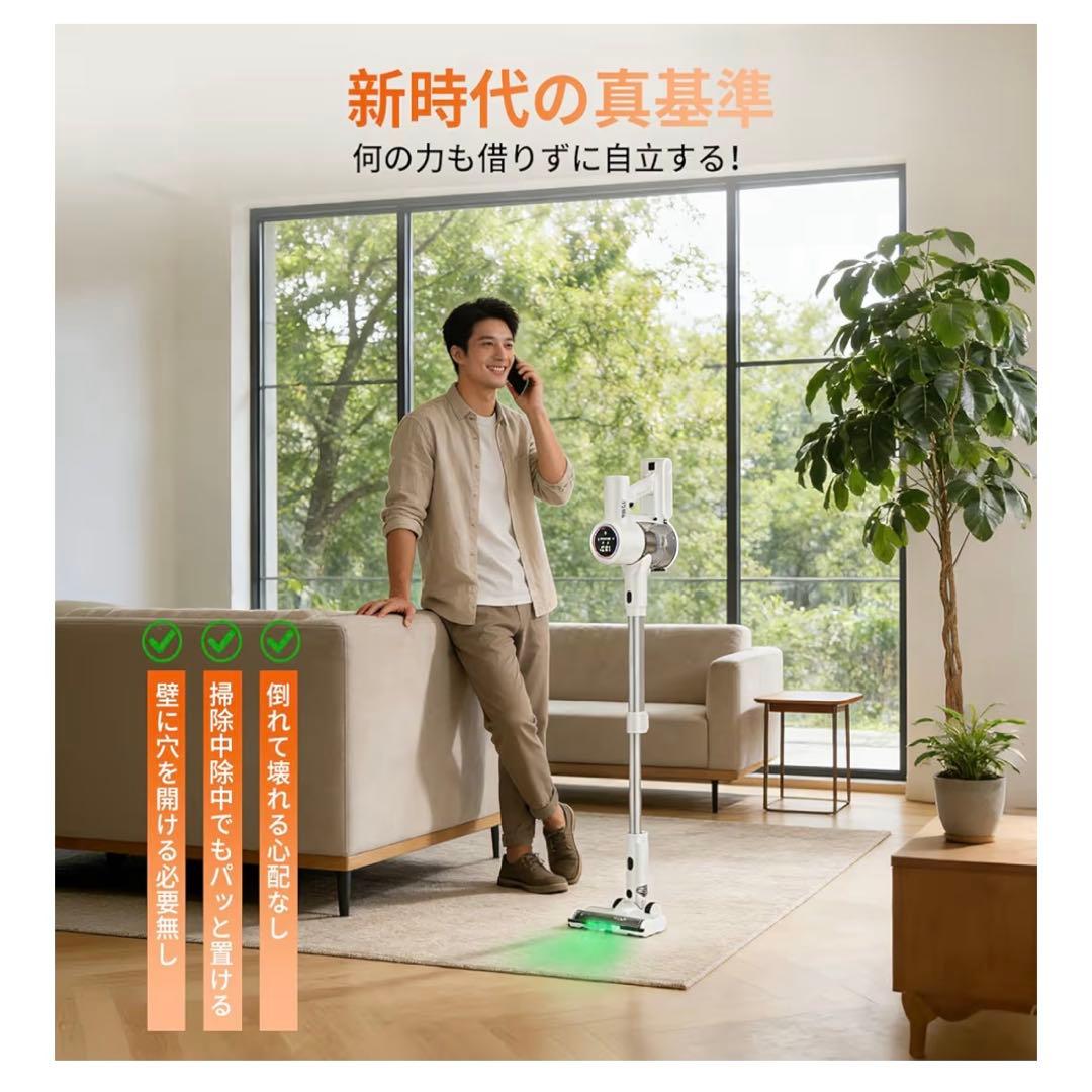 【新品未開封】強力掃除機コードレス 2WAYコードレス掃除機 500Ｗ3段吸引力