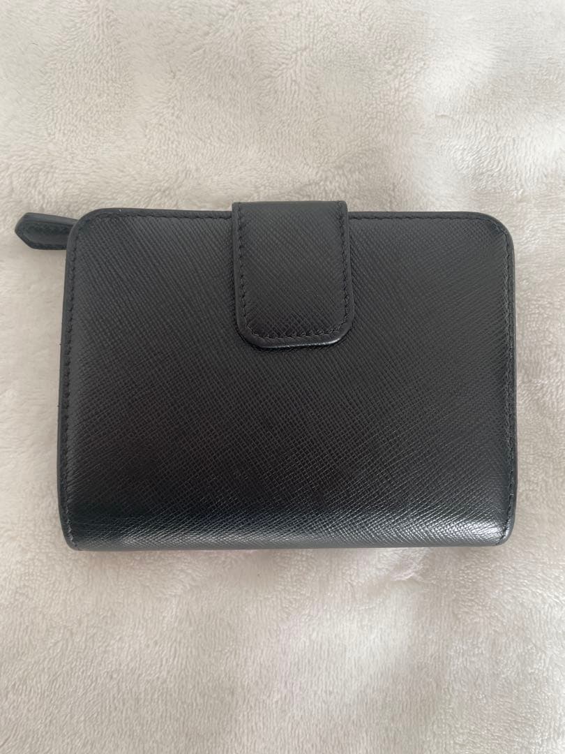PRADA サフィアーノレザー 二つ折り財布 マルチ ピンク