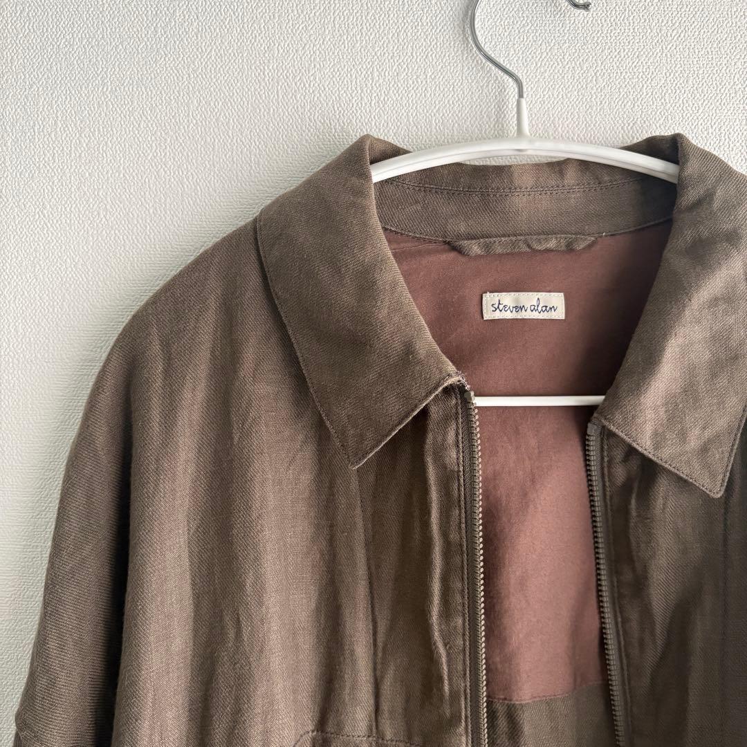 ＜Steven Alan＞ LINEN ZIP BALON BLOUSON
