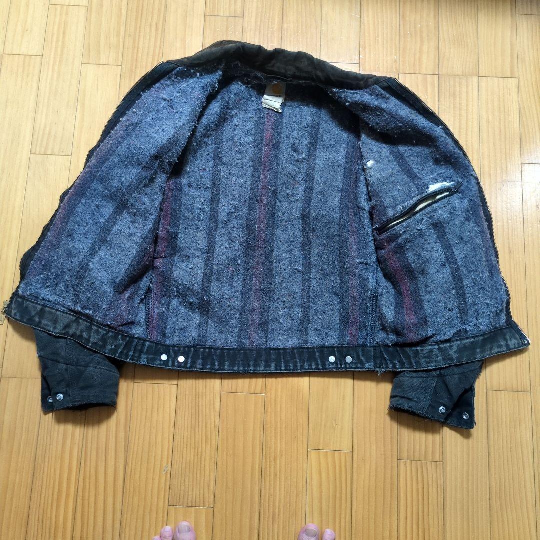ダメージ！Carhartt DETROIT JACKETバックプリントSサイズ