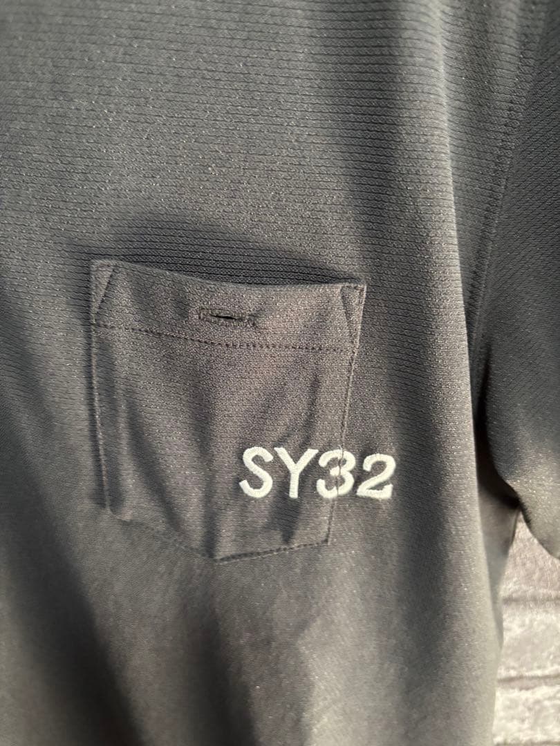 SYS32 黒 ポロシャツとショートパンツセット