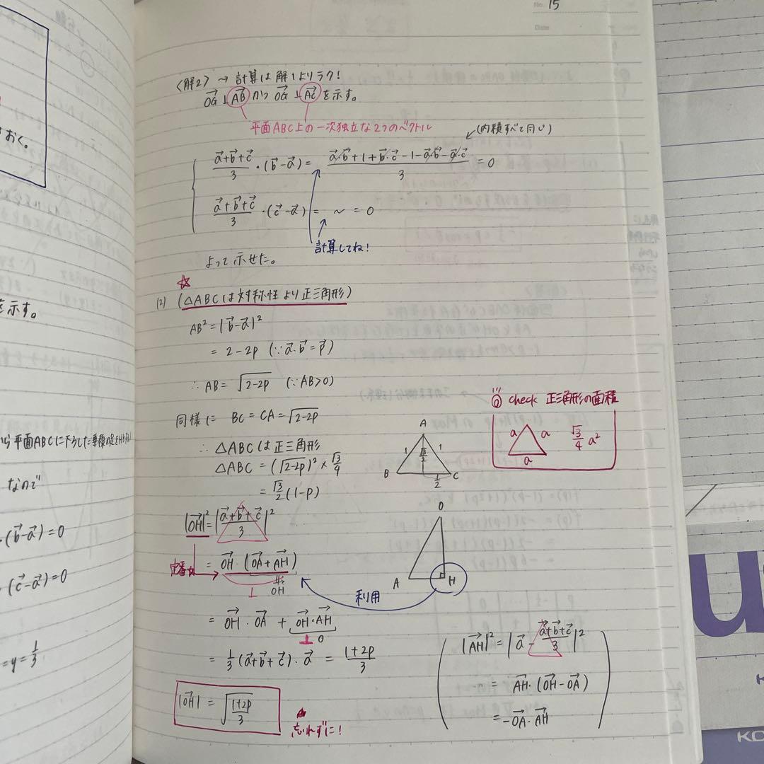 鉄緑会高2数学実践講座授業ノート1A2B3全て