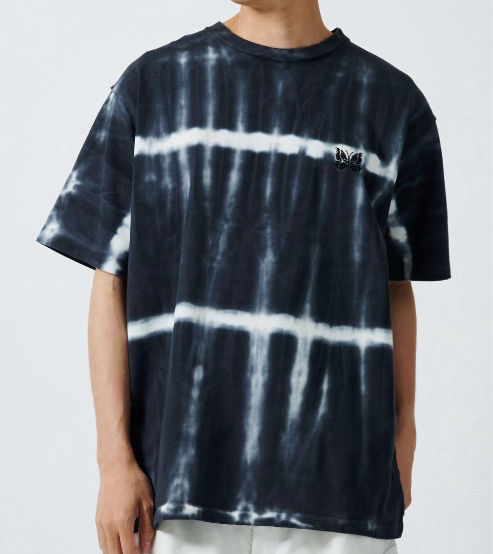 needles studious 別注　Tシャツ　タイダイ柄　ネイビー　L