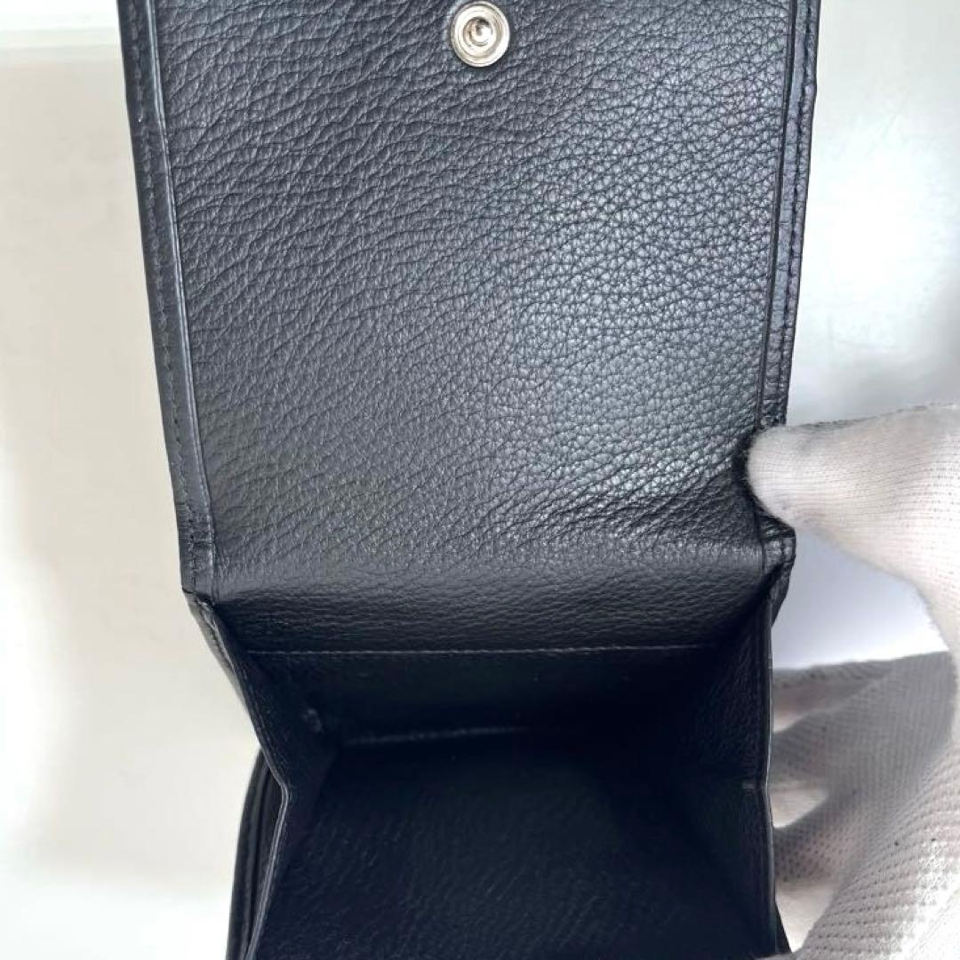 ロエベ　LOEWE アナグラム　wホック　ケース　カードケース　財布　黒