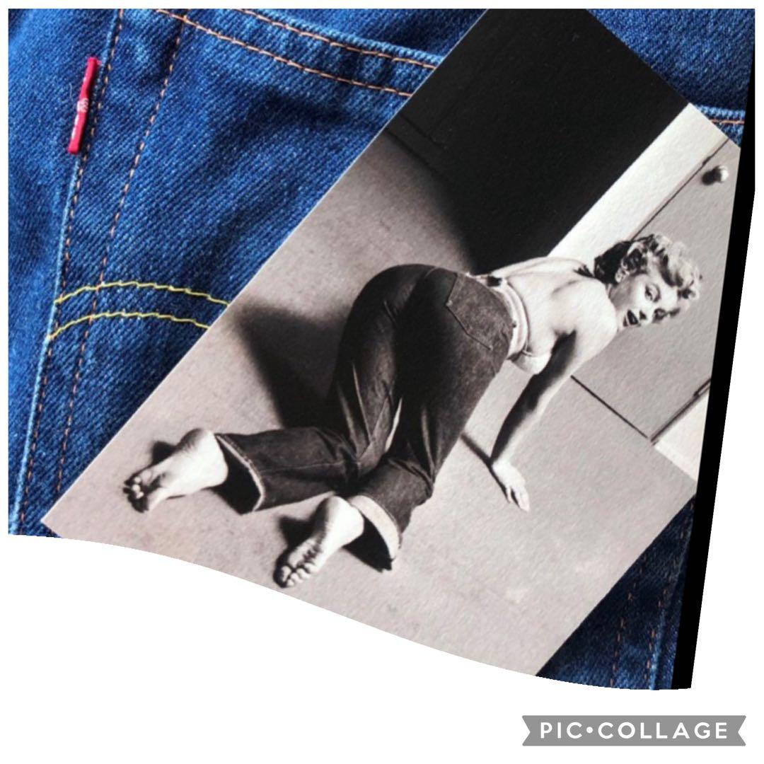 Levis リーバイス 701 赤耳 ビッグE W28トルコ濃紺　モンローデニム