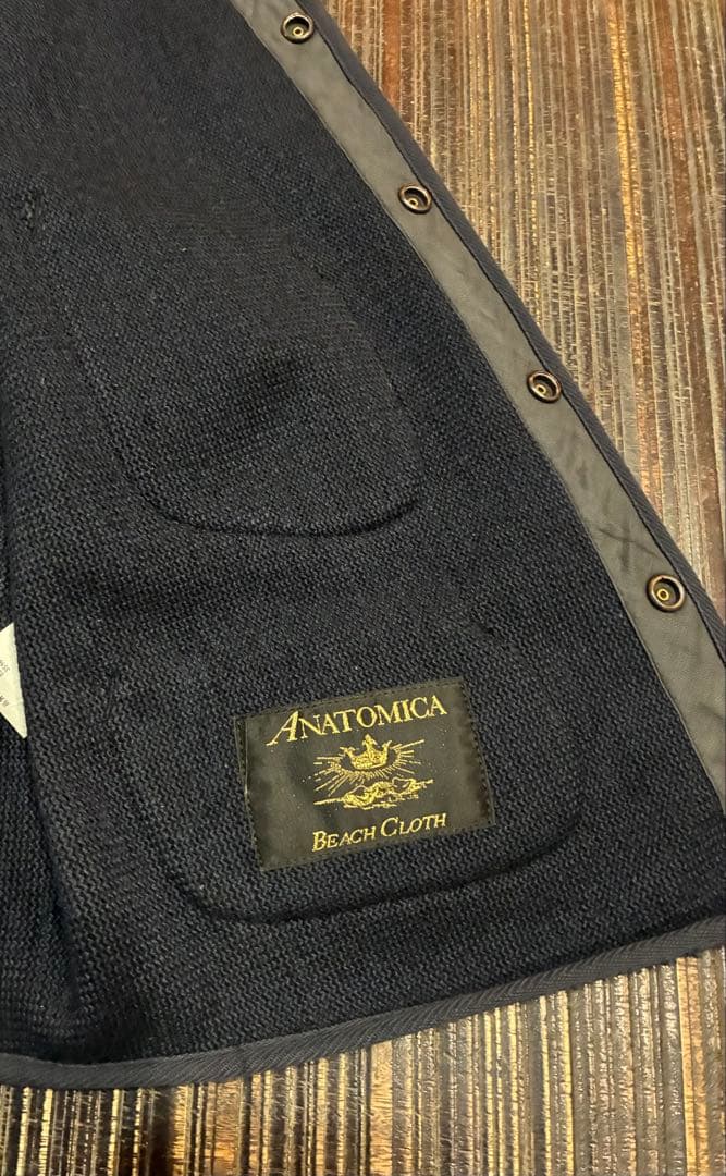 ANATOMICA ブラウンズビーチ ベスト ネイビー サイズ40