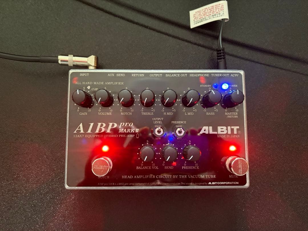 ALBIT A1BP pro MARK II ベースプリアンプ
