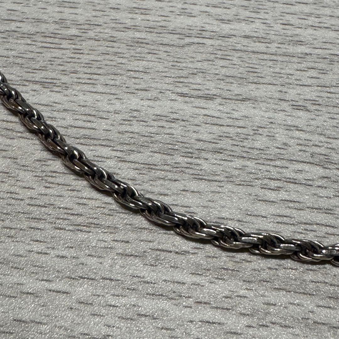 925Silver ツイストチェーン ネックレス 47cm