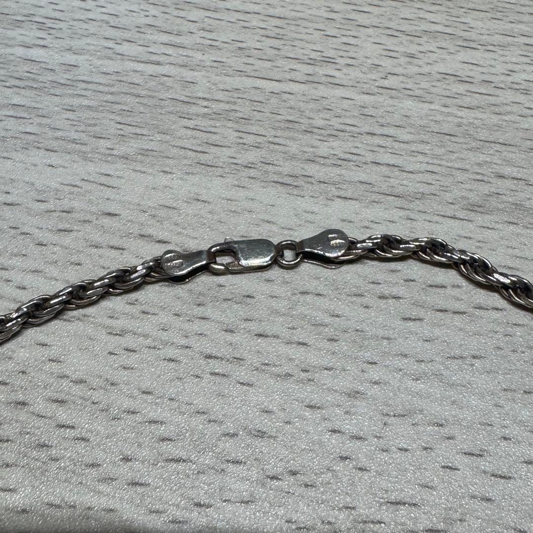 925Silver ツイストチェーン ネックレス 47cm