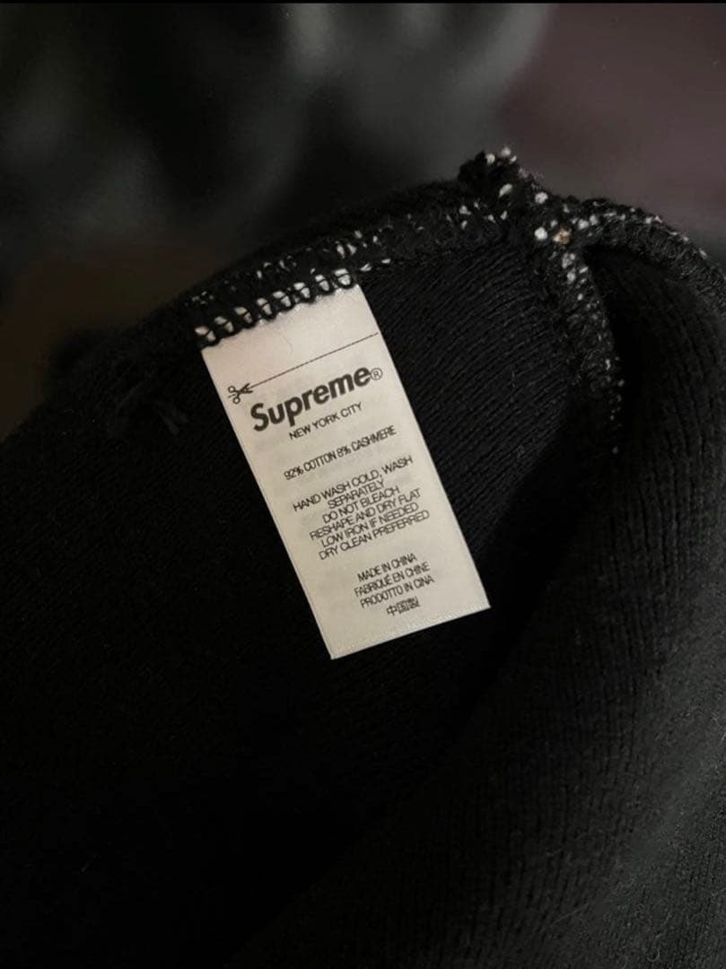 Supreme シュプリーム Big Logo Beanie 黒