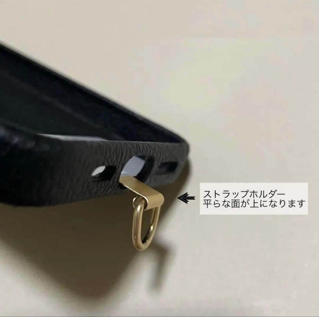 MSNOM 真鍮スマホハンドストラップ　サンドマット　ムスノム