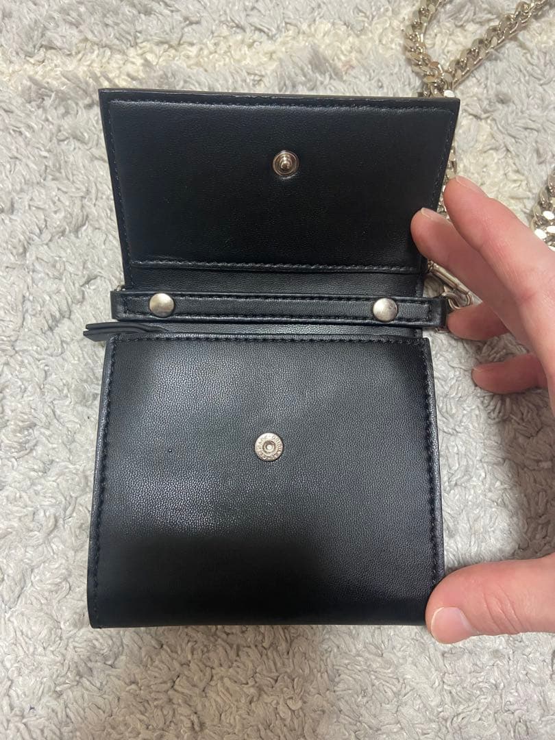 maison margiela チェーンウォレット　財布　ブラック