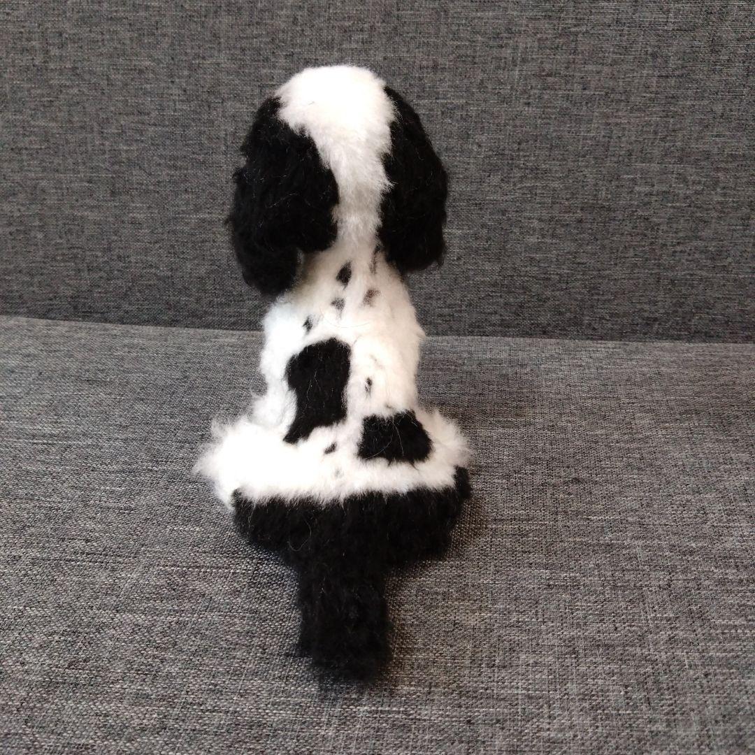 トロマ　羊毛フェルト＋毛糸　アメリカンコッカースパニエル　ハンドメイド　犬