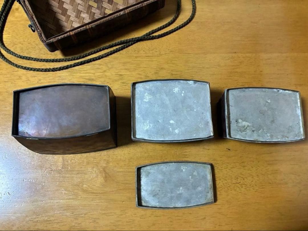 道中弁当箱　道中弁当　アンティーク　レトロ