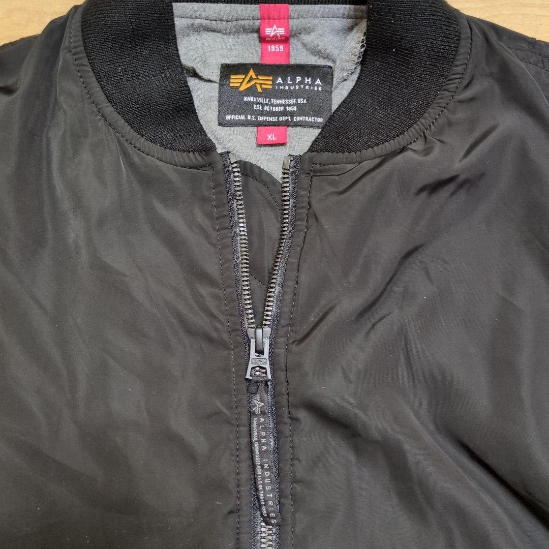 ALPHA INDUSTRIES L-2B（中綿無しMA-1） ブラック XL