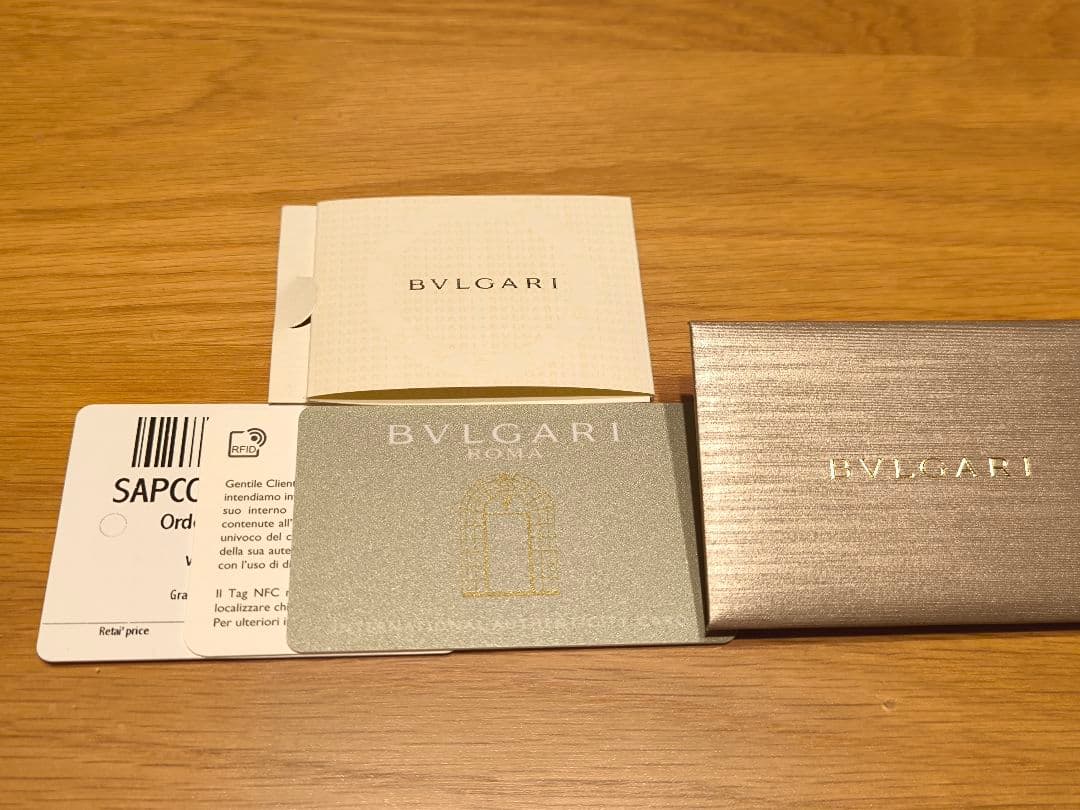 【美品】BVLGARI ブルガリ 長財布 レザー ブラック