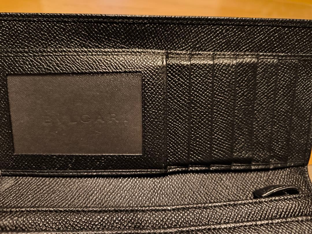 【美品】BVLGARI ブルガリ 長財布 レザー ブラック