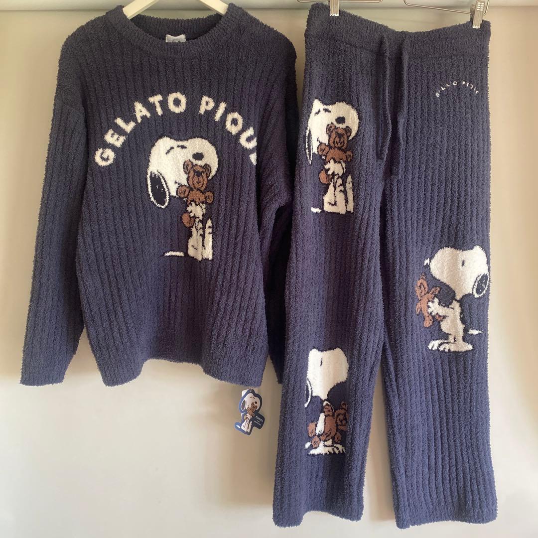 新品タグ付き　ジェラピケ PEANUTS SNOOPY×BEAR 上下セット