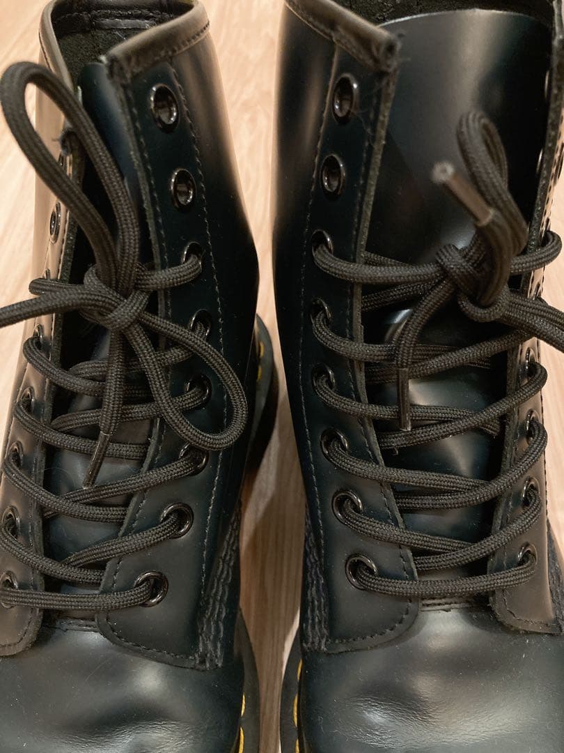 【最終価格】Dr. Martens ネイビーレザー ミドルカットブーツ　1460