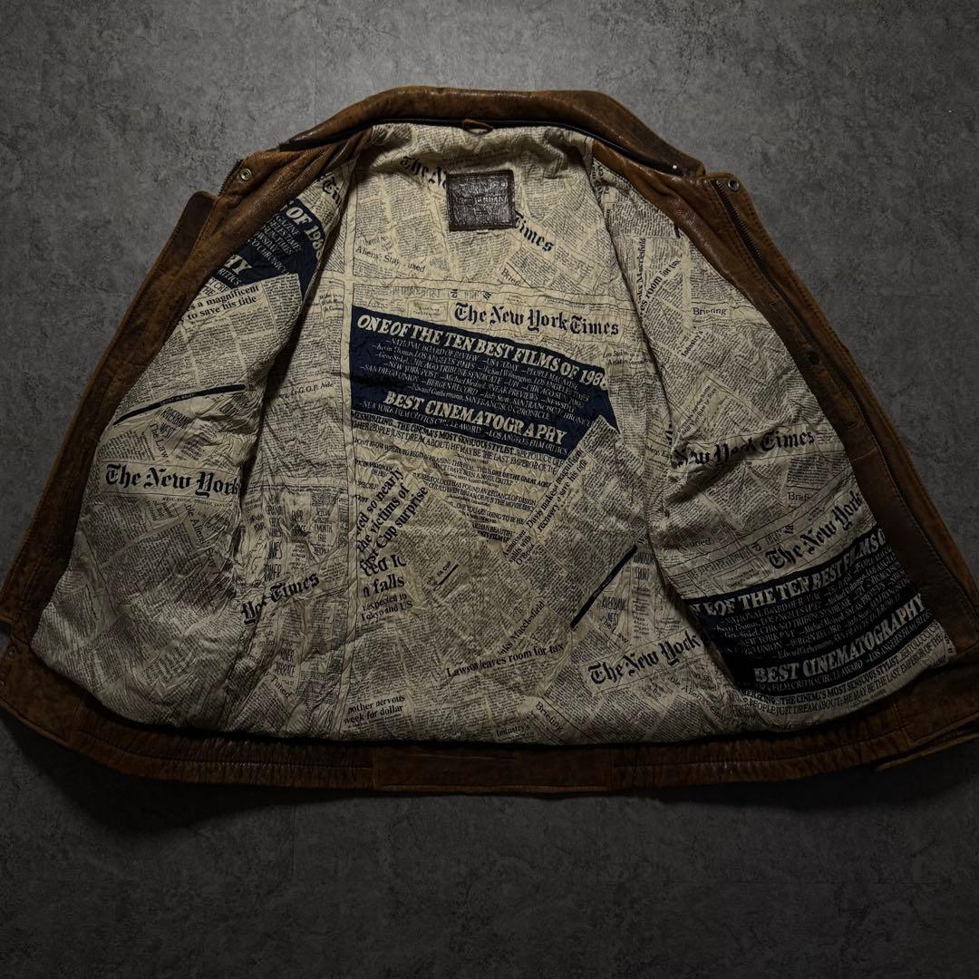 【90s vintage】 A-2 flight leather jacket