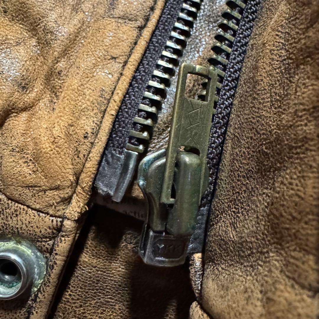 【90s vintage】 A-2 flight leather jacket