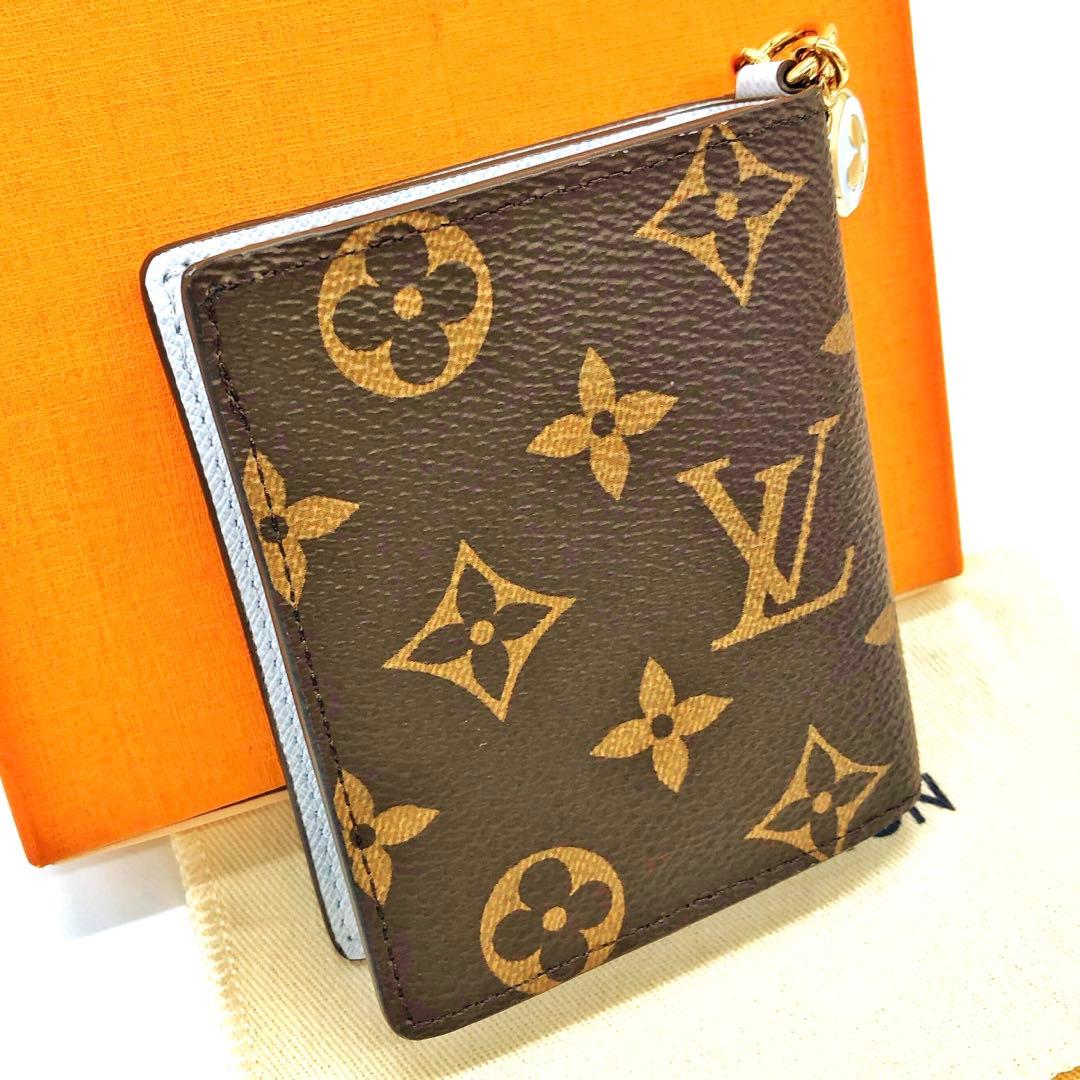 未使用✨ルイヴィトン 　ポケットウォレット LV チャーム　折り財布 モノグラム