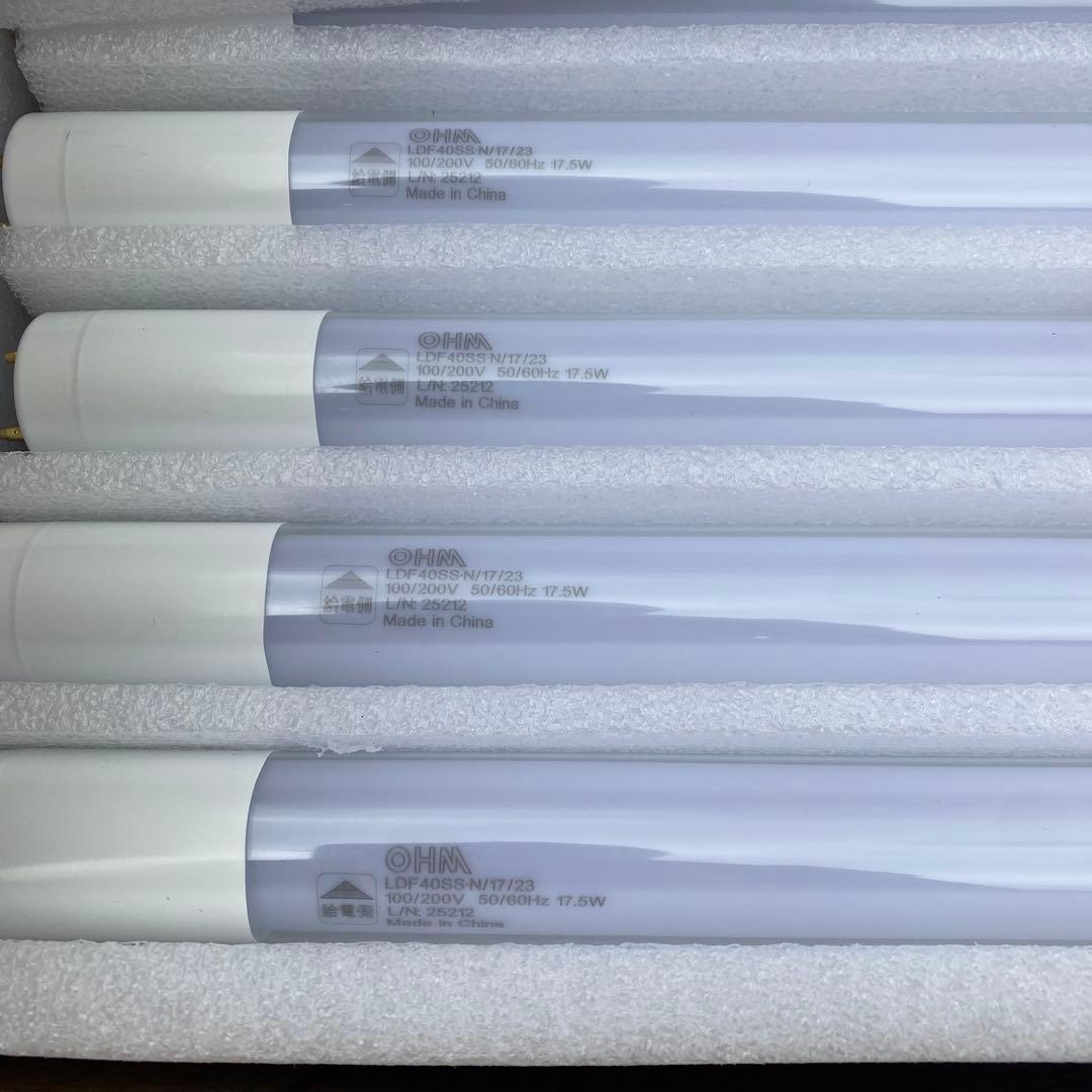 オーム電気　直管LEDランプ40W形　昼白色　30本入り　新品未使用