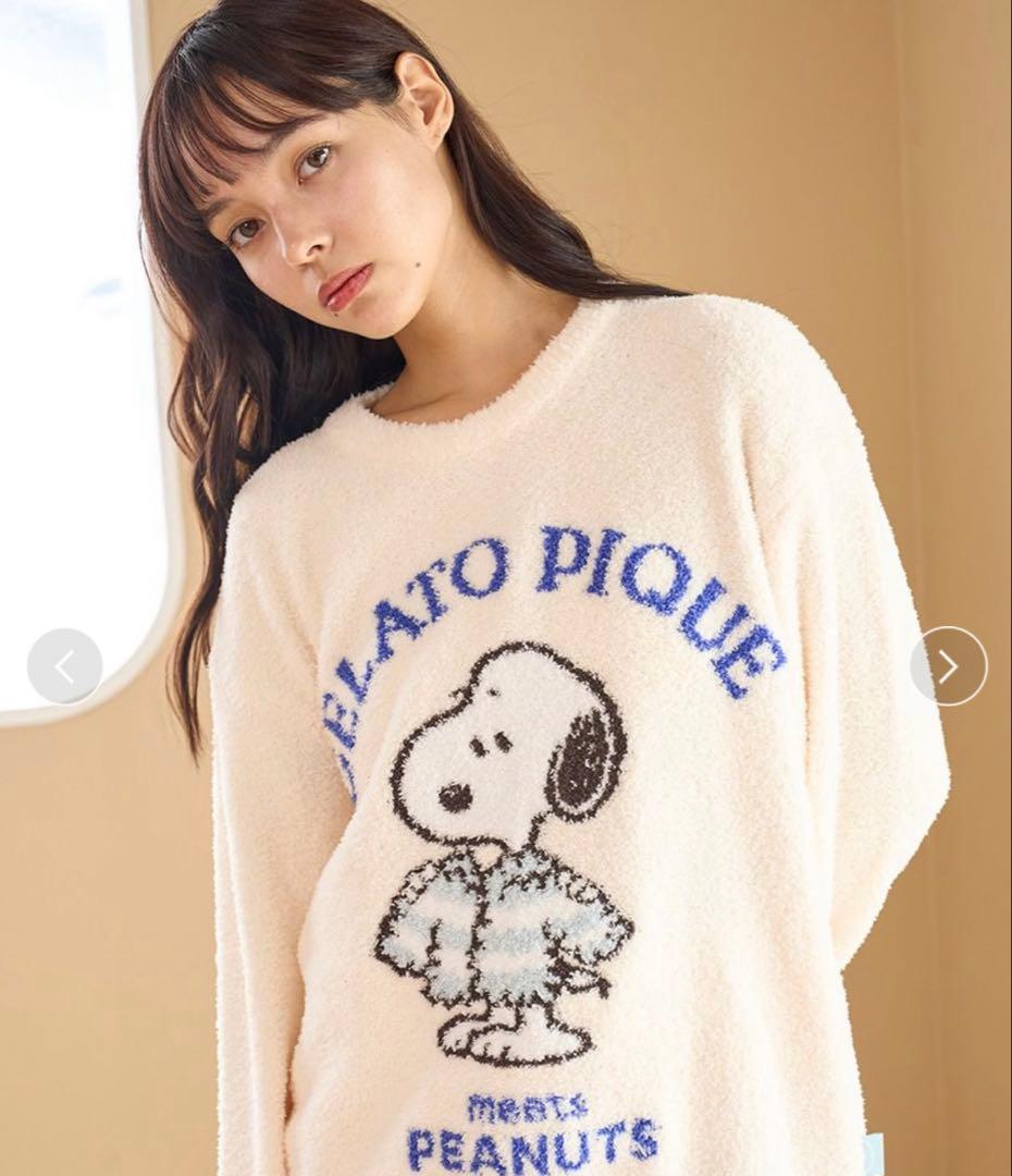 ジェラートピケ PEANUTSジャガードプルオーバー&ショートパンツ新品タグ付き