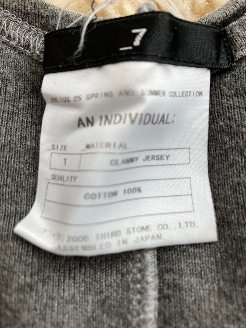 JULIUS INDIVIDUAL期 タンクトップ サイズ1