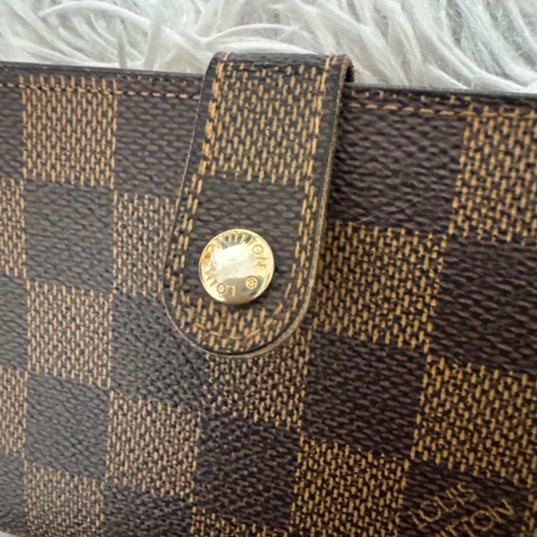 Louis Vuitton ダミエ がま口 二つ折り財布