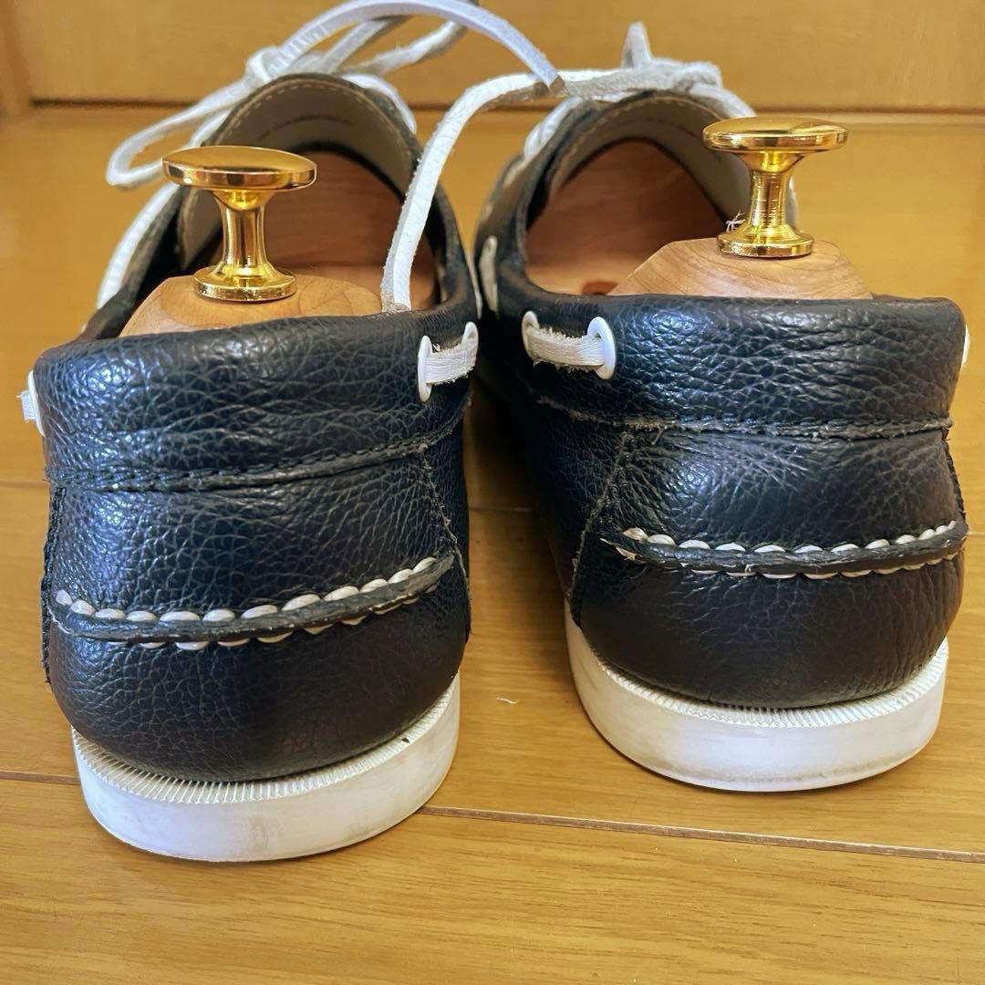 リーガル REGAL 55TR ネイビー 本革シュリンクレザー デッキシューズ
