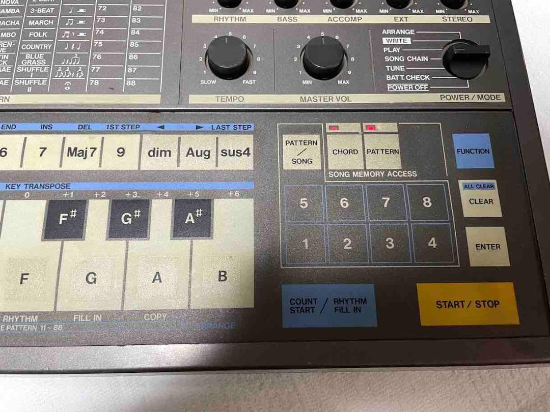 コルグ プログラマブルスーパーセクション PSS-50 パターンチャート等付属
