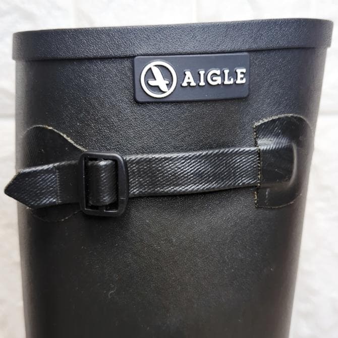 【美品】AIGLE ブラック 長靴 23.5cm フランス