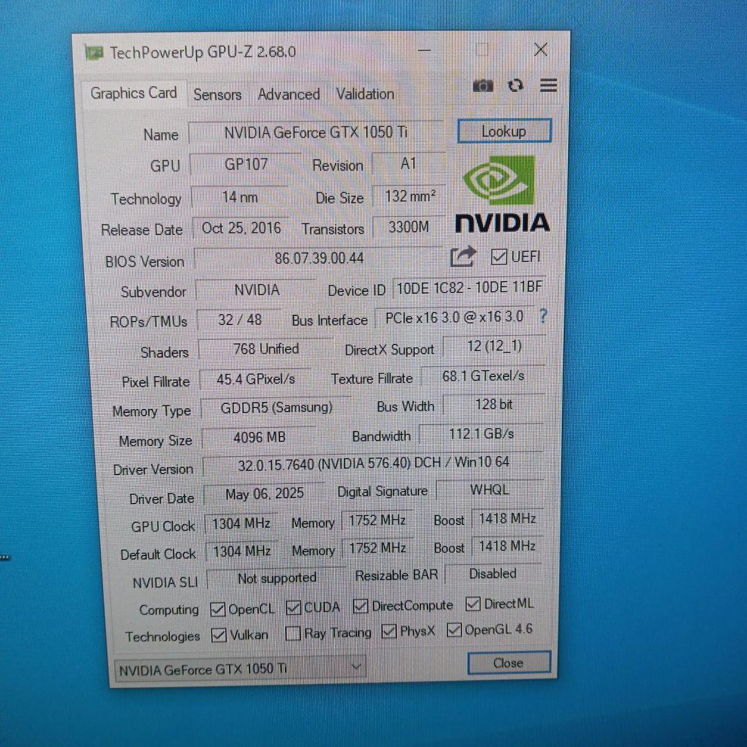 ⅰ GTX 1050 Ti OC 4GB GDDR5 グラフィックボード