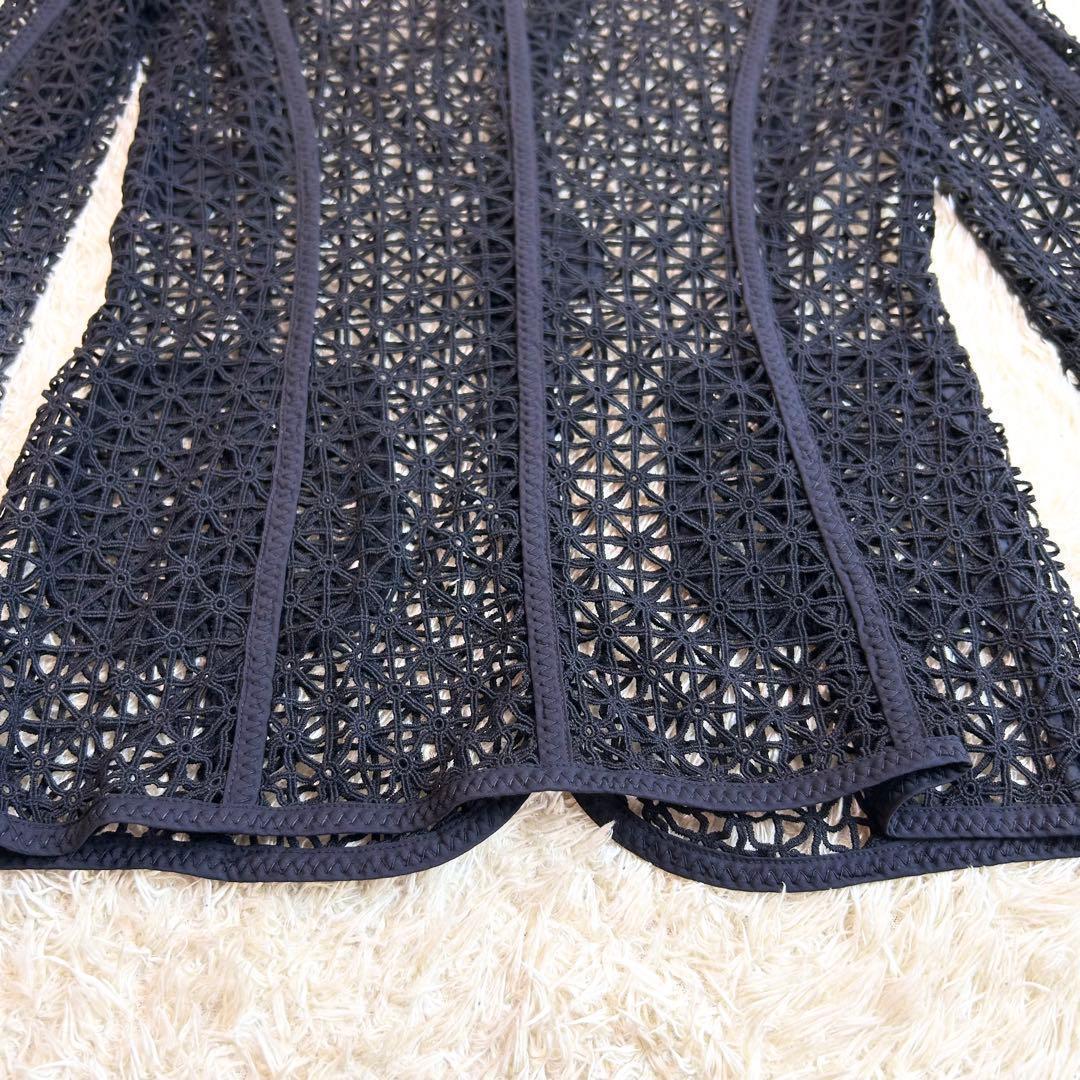 【極美品✨エスカーダ】 レース編み ジャケット ESCADA シースルー