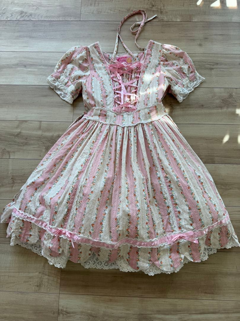 か*お様 AngelicPretty 裾スカラップ　ワンピース　花柄　ロリィタ