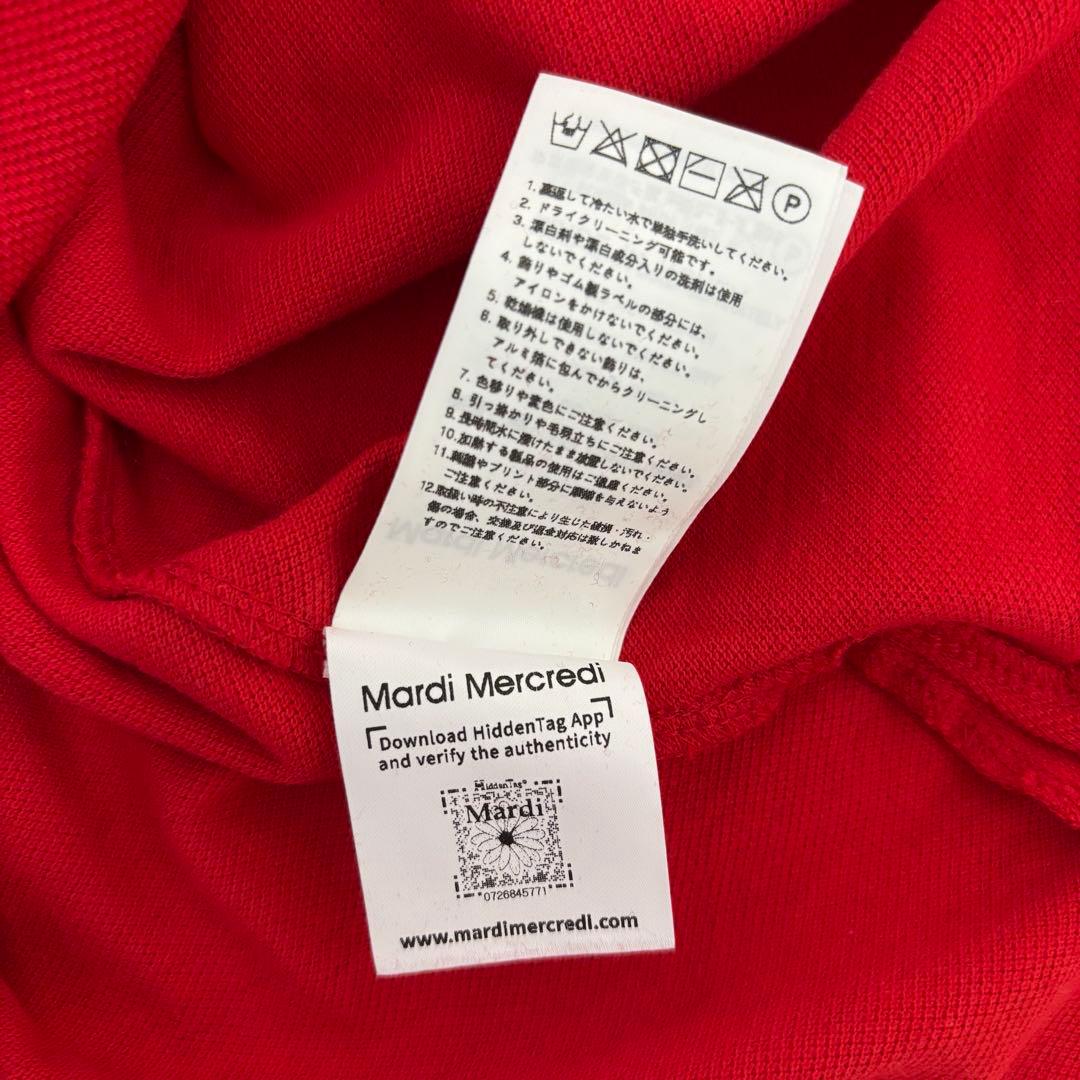 Mardi Mercredi 半袖ポロシャツ レッド