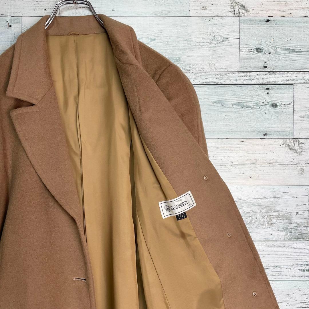 ☆カシミヤ100%☆ドーメル　ロングチェスターコート　11号　キャメル