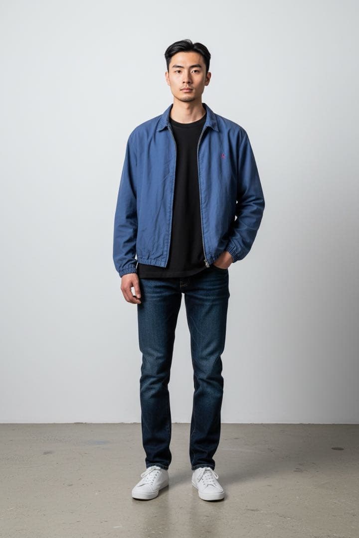 Polo Ralph Lauren スイングトップ ネイビー チェック裏地