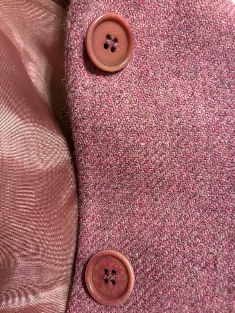 美品　MaxMara バージンウール100%テーラードJKピンク40