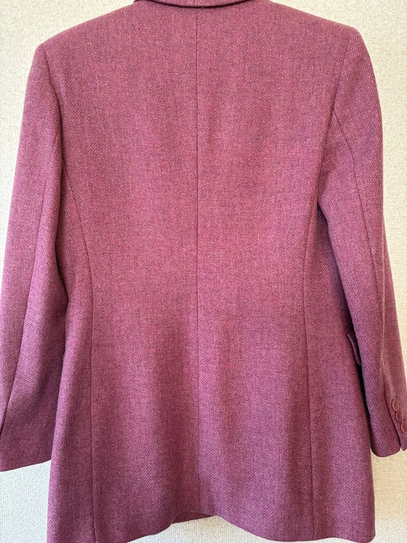 美品　MaxMara バージンウール100%テーラードJKピンク40