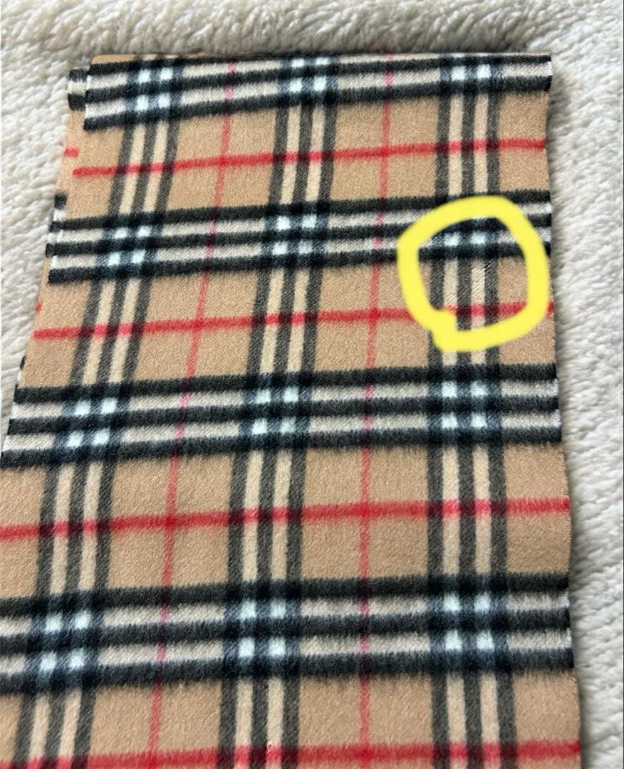 BURBERRY バーバリー カシミヤ50%ウール50%マフラー ノバチェック
