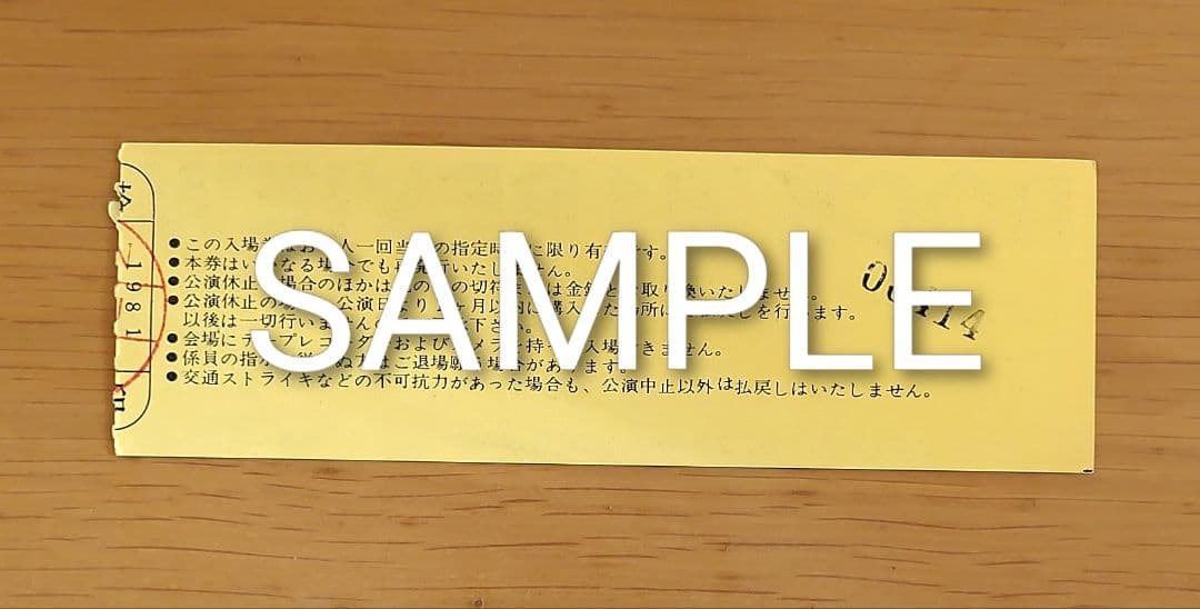 使用済みチケット半券・TH eROCKERS / 他