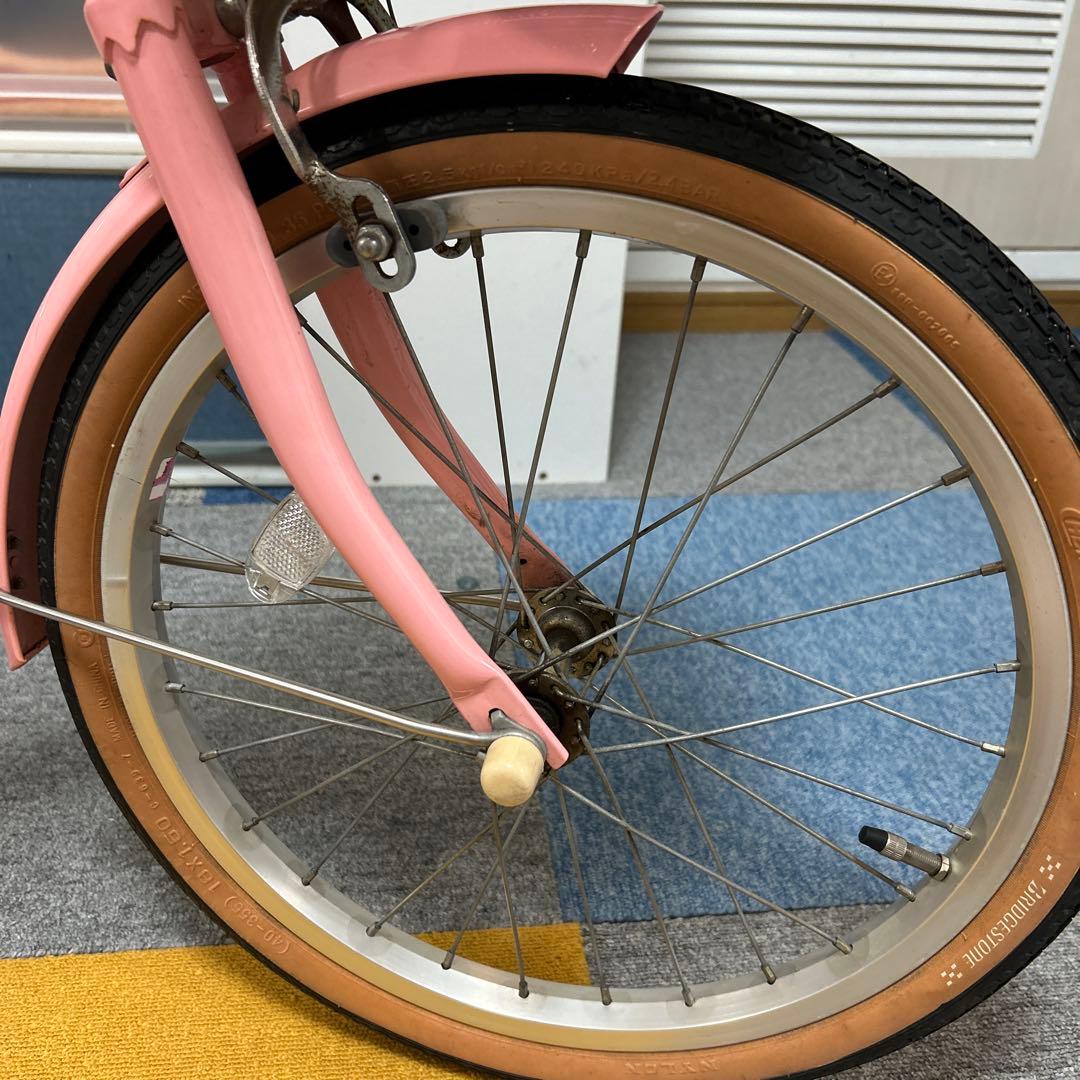 ブリヂストン HACCHI 子供用自転車 ピンク 18インチ　補助輪付き