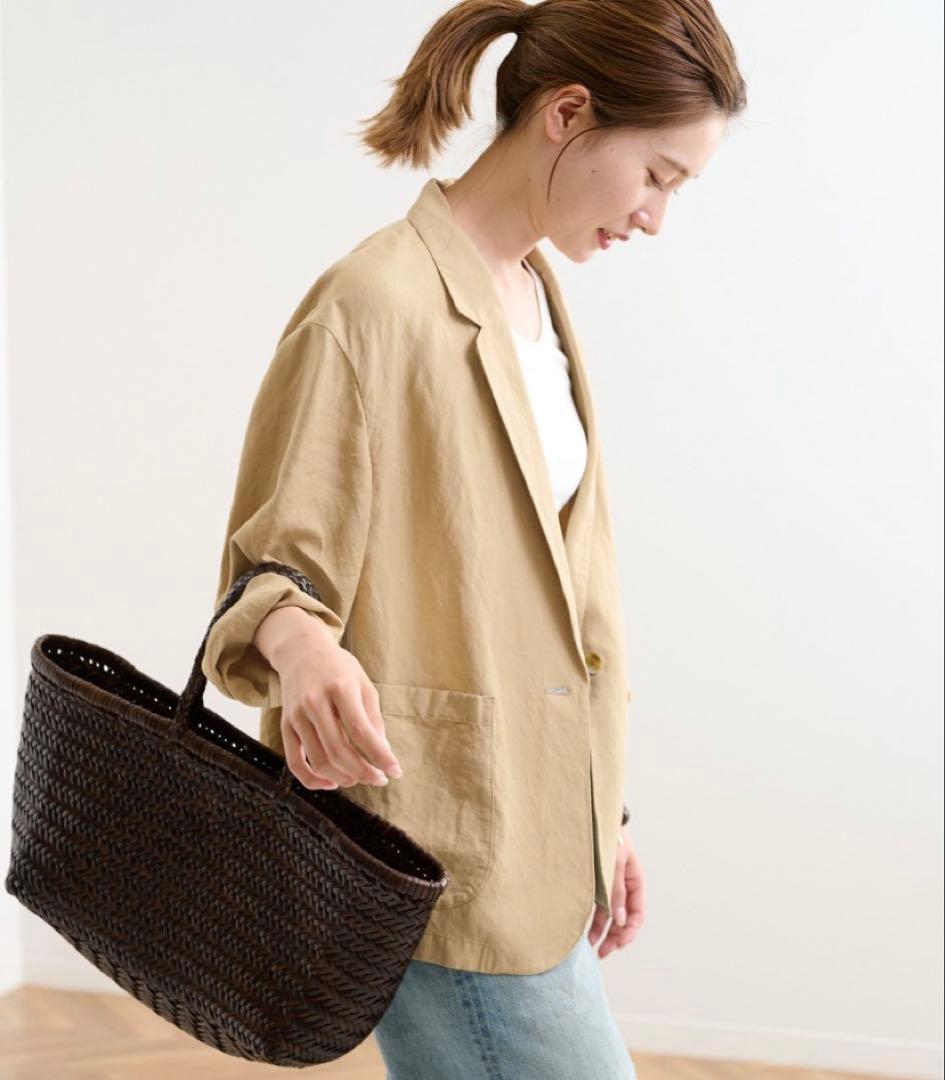 フレームワーク　レーヨン麻テーラードジャケット　23SS ベージュ.